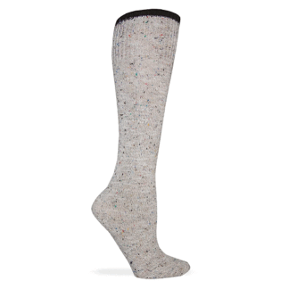 Wise Blend Natural Medium Fleck Marl Knee High Socks 1 Pair Shoe Size W 6-9