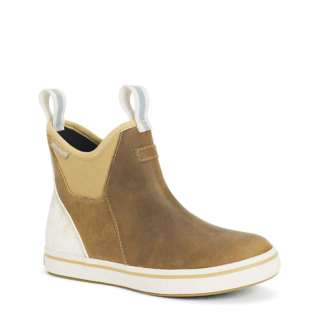 Xtratuf Taupe 6 XTRATUF Women's Leather Ankle Deck Boot Color: /Scales Size: (XWAL-901-TAN-00)
