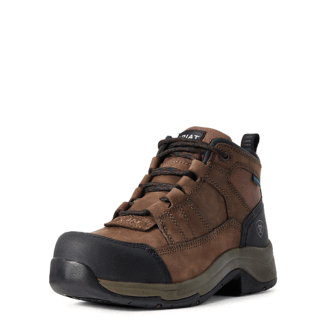 ARIAT Brown 7 Wide BMVY9 Womens Telluride Work Waterproof Composite Toe Work Boot Distressed