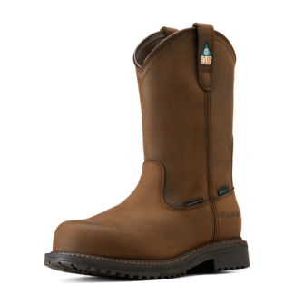 ARIAT Oily Distressed Brown 12 Ariat Men's RigTEK Waterproof Composite Toe Work Boot - Medium