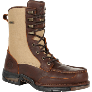 Georgia Boot Brown 8 Wide GEORGIA BOOT Athens Waterproof Side-Zip Upland Boot Size 8(W)