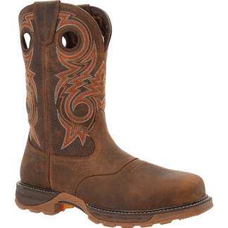 Durango Brown 7 Wide Maverick XP. Composite Toe Waterproof Western Work Boot Size 7(W)