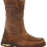 Georgia Boot Brown 10 Athens SuperLyte Waterproof Wellington Pull-On Boot Size (M)