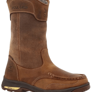 Georgia Boot Brown 14 Athens SuperLyte Waterproof Wellington Pull-On Boot Size (M)