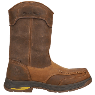 Georgia Boot Brown 13 Wide Athens SuperLyte Alloy Toe Waterproof Wellington Pull-On Size 13(W)