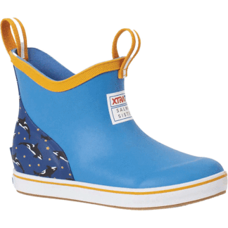 Xtratuf Light Blue 2 Big Kid Kids' Salmon Sisters Ankle Deck Boot Blue Size 2(M)