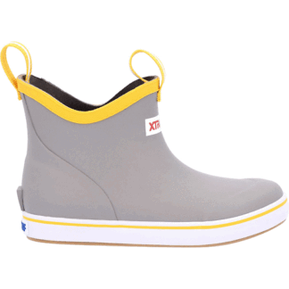 Xtratuf Grey 8 Little Kid Kids Ankle Deck Boot Gray/Yellow Little Kid Size 8