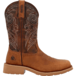 ROCKY Tobacco 9 Wide MonoCrepe 12. Steel Toe Western Boot Size 9(W)