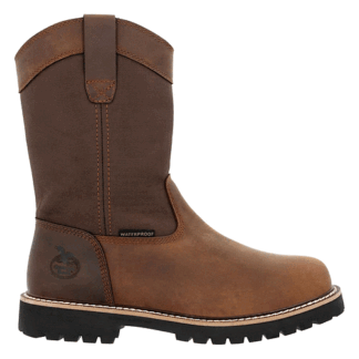 Georgia Boot Brown 8.5 Wide Core 37 Steel Toe Waterproof 10 Pull-On Work Boot Size 8.5(W)