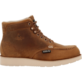 ROCKY Brown 10 MonoCrepe Wedge 6. Composite Toe Work Boot Crazy Horse Size (M)