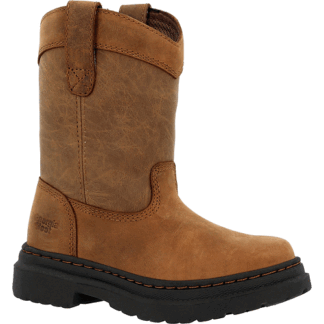 Georgia Boot Brown 3.5 Big Kid Big Kids' Romeo SuperLyte Pull On Boot Size 3.5(M)