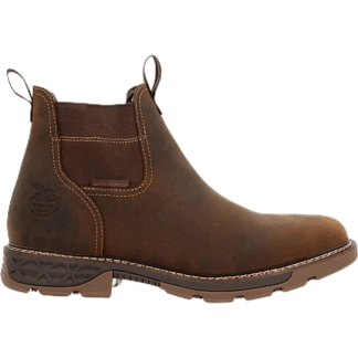 Georgia Boot Brown 7 Carbo-Tec FLX Waterproof Chelsea Work Boot Size (M)