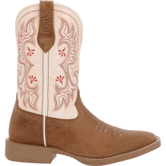 Durango Honey Tan and Metallic Peach 7 Women's Shyloh Western Boot Honey Tan And Metallic Peach Size (M)