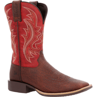 Durango Mahogany and Dynamite Red 8 Wide Shyloh Western Boot Mahogany And Dynamite Red Size 8(W)