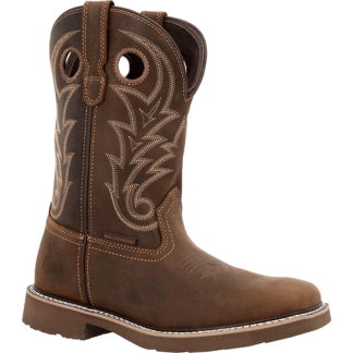 Georgia Boot Brown 7 Core 3 Western 11 Waterproof Pull-On Work Boot Size (M)