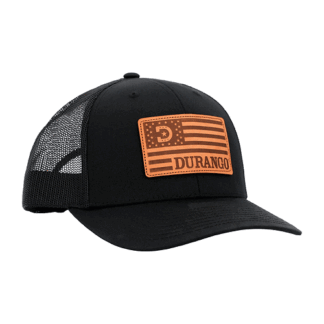 Durango Medium (D) OX Patriotic Logo Leather Patch Cap by