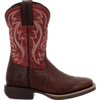 Durango Mahogany and Dynamite Red 3 Big Kid Shyloh Little Kids' Western Boot Mahogany And Dynamite Red Size 3(M)