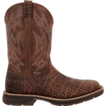ROCKY Brown 10 Ride LTE Carbon Toe Western Boots Size (M)