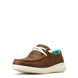 ARIAT Brown Blanket Emboss 7 Womens Hilo Shoe