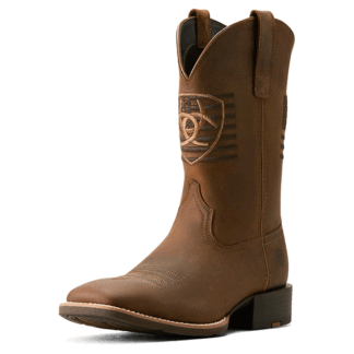 ARIAT Brown 10 Wide Ariat Men's Sport Freeedom Cowboy Boot Distressed