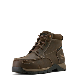 ARIAT Dark Brown 7 Men's Edge Chukka 6 Waterproof Composite Toe Work Boot