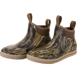 Drake Waterfowl 12 Men's Camp Deck Boots - Waterproof 6 Ankle Neoprene Outdoor Boots with Fleece Liner & Non-Marking Outsole Original Treestand