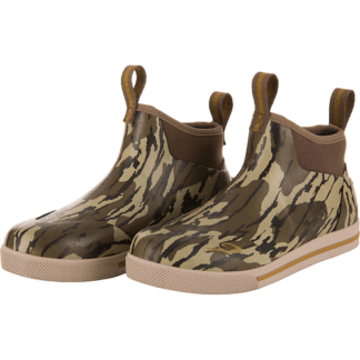 Drake Waterfowl 10 Men's Camp Deck Boots - Waterproof 6 Ankle Neoprene Outdoor Boots with Fleece Liner & Non-Marking Outsole Original Bottomland