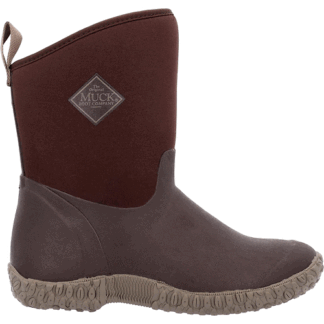 MUCK Walnut W/Plaid 8 Boots Women's Muckster II Pull on Waterproof Mid Boot Walnut