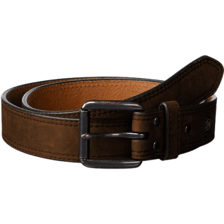 ARIAT Brown 38 (3435 Waist) Men's Double-Stitched Leather Roller Buckle Western Belt 38