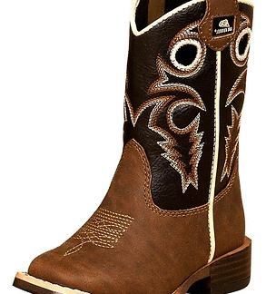 Dbl Barrel Brown 7 Infant M&F Western Kids Baby Boy's Trace (Toddler) /Black 7 Toddler