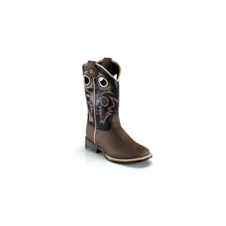 Double Barrel BlackBrown 11 Little Kid M&F Western Boy's Trace (Toddler/Little Kid) Brown/Black US M
