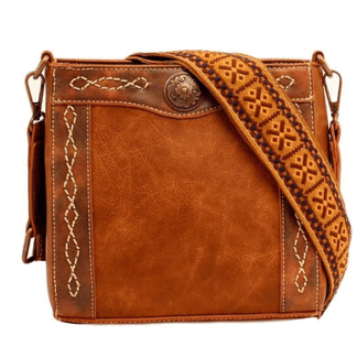 Blazin Roxx Tan One Size Women's Ivy Copper Concho Concealed Carry Crossbody Bag