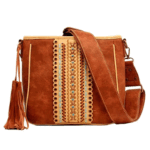 Blazin Roxx Brown One Size Women's Laney Fringe Tassel Concealed Carry Messenger Bag