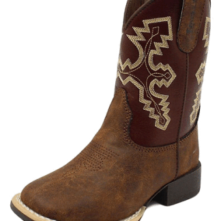 M&F Western Products Tan Maroon 7 Infant Blake (Toddler) Tan 7 Toddler M