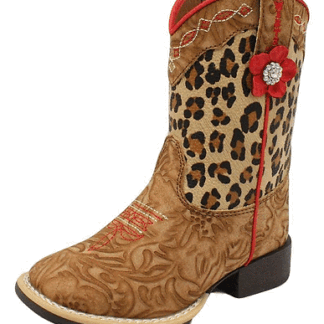 M&F Western Products 2 Big Kid TWISTER Youth Hannah Leopard Western Boot Multi 2 M