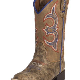 Twister Brown 12 Child Western Boots Boys Bennett Stitching 4443802