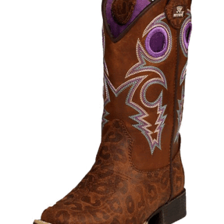 M&F Western Products Brown 2 Little Kid TWISTER Dottie Children's Boots /Tan Size 2