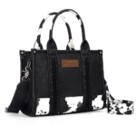 Montana West M Black-guitar Strap Medium . Wrangler Tote Handbag for Women Top Handle with Detachable Crossbody Strap WG102-8120SBK