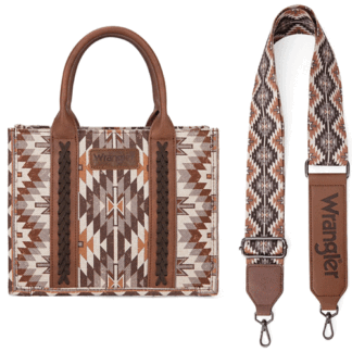 Montana West A-aztec-brown Medium Wrangler Tote Bag for Women Boho Aztec Shoulder Purse Top Handle Stachel Handbag WG2213-8120SBR
