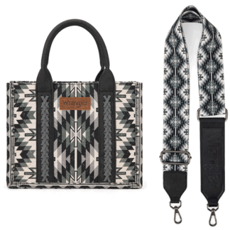 Montana West A-aztec-black Medium Wrangler Tote Bag for Women Boho Aztec Shoulder Purse Top Handle Stachel Handbag WG2213-8120SBK