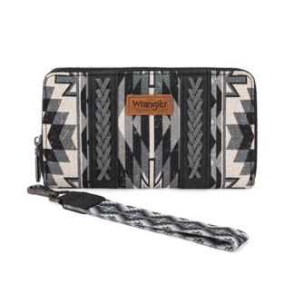 Montana West Aztec Boho--black One Size Wrangler Wallet Wristlet Aztec Clutch Long Purse Bobo Credit Card Holder Wallet WG2213-W006BK