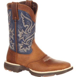 Durango BlueTan 8 Women's DRD013 Western Boot tan Blue Denim M US