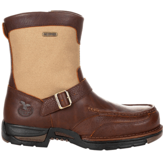 Georgia Boot Brown 10 Wide Athens Waterproof Side-Zip Boot Size 10(W)