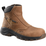 Carolina Dark Brown 11.5 Wide Subframe Side Zipper Composite Toe Men's Work Boot Waterproof Scubaliner Oil & Slip-Resisting Outsole - 11.5 2E