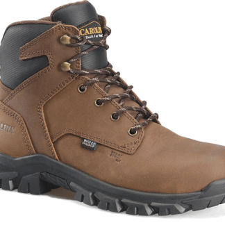 Carolina Dark Brown 9.5 Wide Men's Gruntz 6 Waterproof Steel Toe Work Boot - 9.5 2E