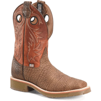 DOUBLE-H Light Brown 13 Men's 11. Domestic Wide Square Toe Luis Work Boot - D