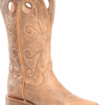 DOUBLE-H Brown 9.5 Kenna Women's Wide Square Toe Roper Boots by Double H