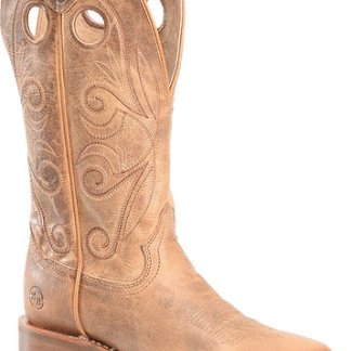 DOUBLE-H Brown 9.5 Kenna Women's Wide Square Toe Roper Boots by Double H