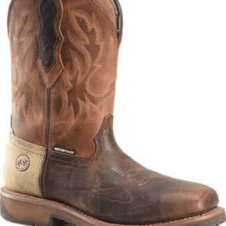 DOUBLE-H BrownTan 11 Wide Men's Outlook 11 Inch CT WP SR EH Dark Beige - 11 2E