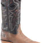 PHANTOM RIDER Black 10 Wide Mens 13 Buckaroo Western Boot with Leather Uppers Durable Outsole and Classic Cowboy Style for Ranch Work Western Boot - 10 2E